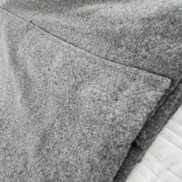 Old Navy Wool Blend Pea Coat Women's XL Double Breasted Gray Grey NWOT Vented - Picture 8 of 15